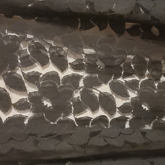 Torrid Black Floral Lace Kimono with Fringe - Picture 2 of 2